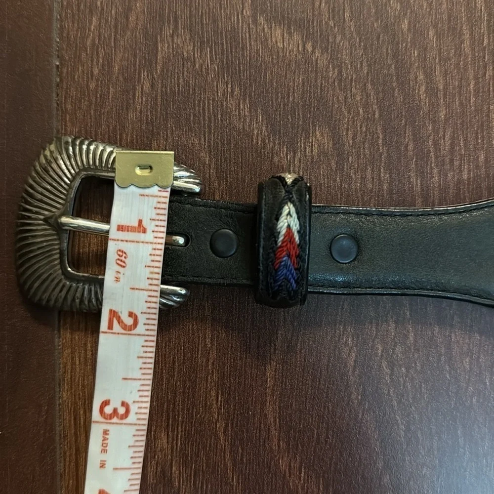 🌿END of SEASON SALE🌿TONY LAMA Leather Belt with Embroidery Size 32